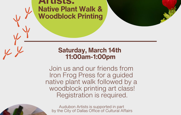 Audubon Artists: Native Plant Walk & Woodblock Printing